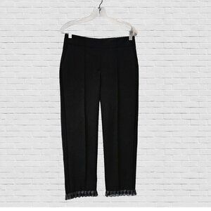 Rachel Zoe cropped/ankle straight leg black pants